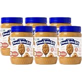 Peanut Butter &amp; Co. Old Fashioned Crunchy Peanut Butter, 16 oz (6 Pack) | Non-GMO Project Verified, Gluten Free, Kosher, 8g Protein, No Sugar Added, USA-Grown Peanuts, No HFCS, Pantry Friendly