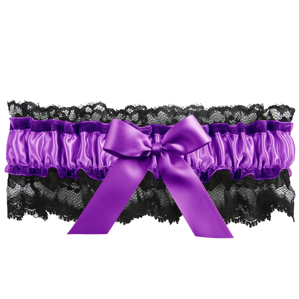 Ivy Lane Design Britney Garter, Black/Purple