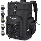Jornova Insulated Cooler Backpack, 40L Leakproof Backpack with Double Compartments for Men & Women, Large Lunch Cooler for Camping, Beach, Travel, Picnic, Up to 48 Cans