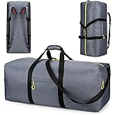 Uarition 100L Extra Large Duffle Bag for Travel, 3 In 1 Travel Duffel Bags for Men and Women, Foldable Duffle Backpack for Traveling, Grey