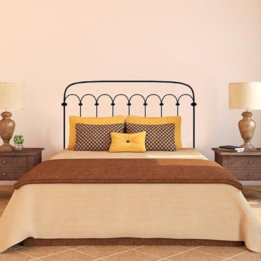 Vinilo Decorativo De Pared Diseno De Cabecero De Cama Estilo De