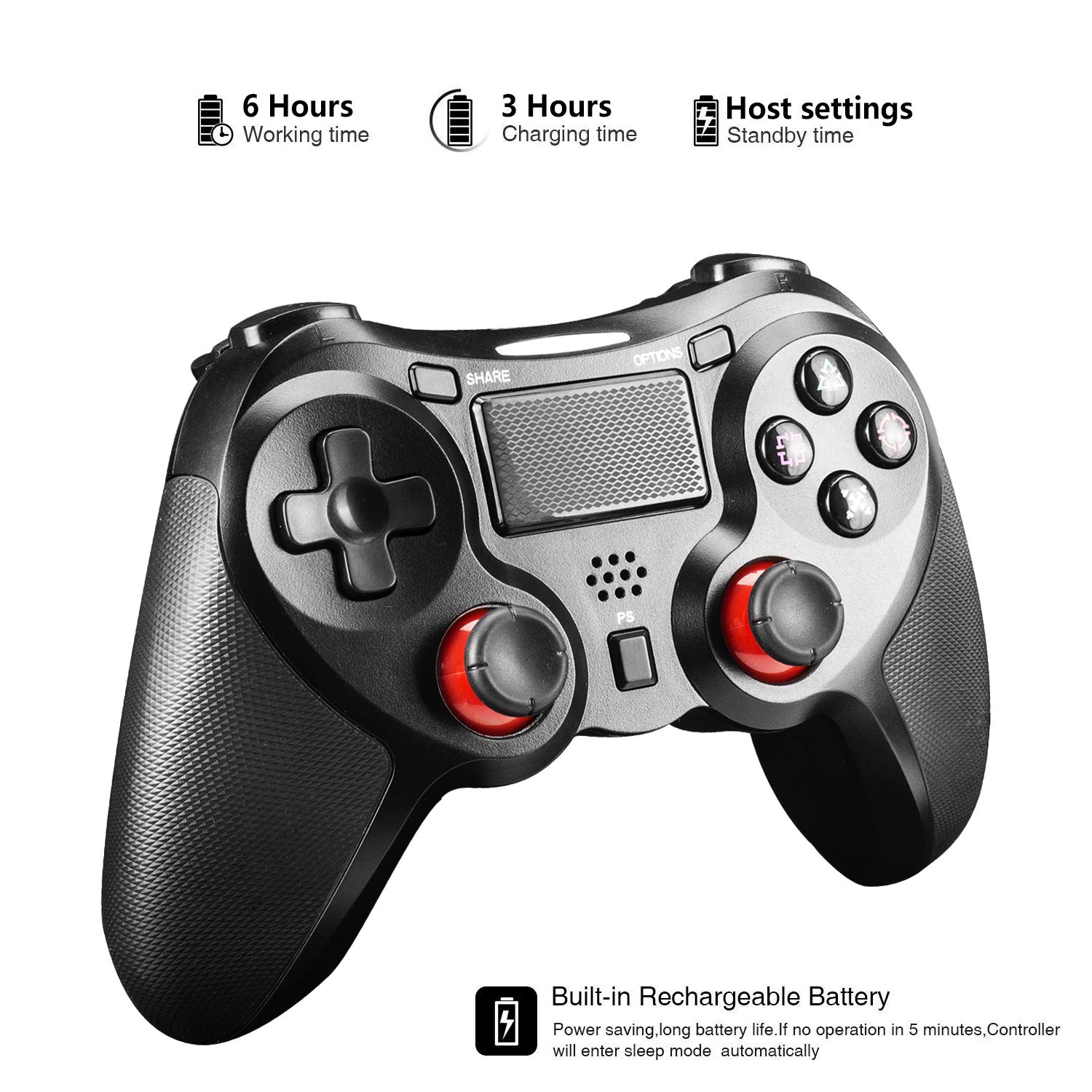 JAMSWALL PS4 Wireless Controller DualShock 4,Gamepad Controller with