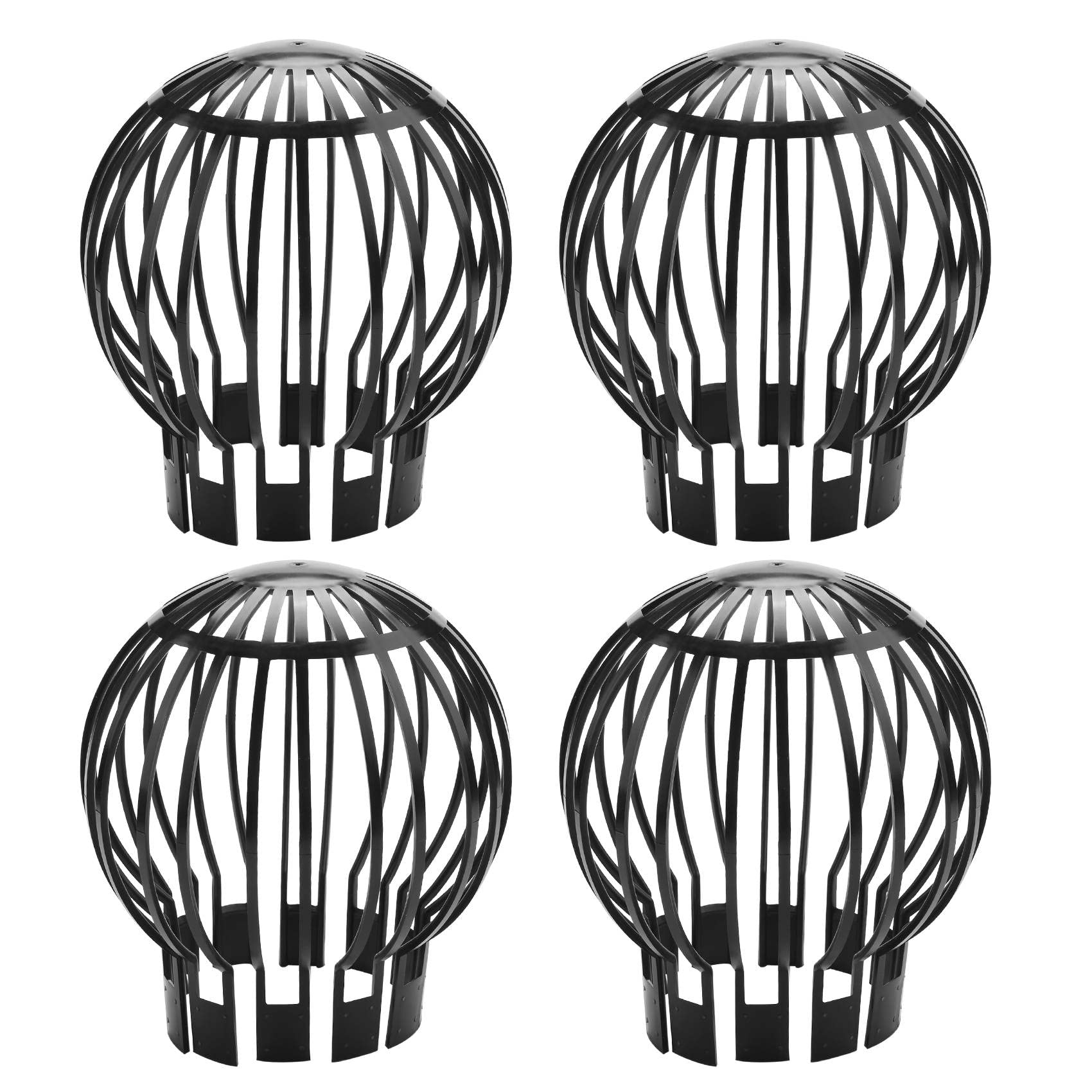 ZDSFSD 4PCS Gutter Guard Downspouts Filter Strainer Preventing Leaf Debris Branches Roof Moss from Clogging The Pipes