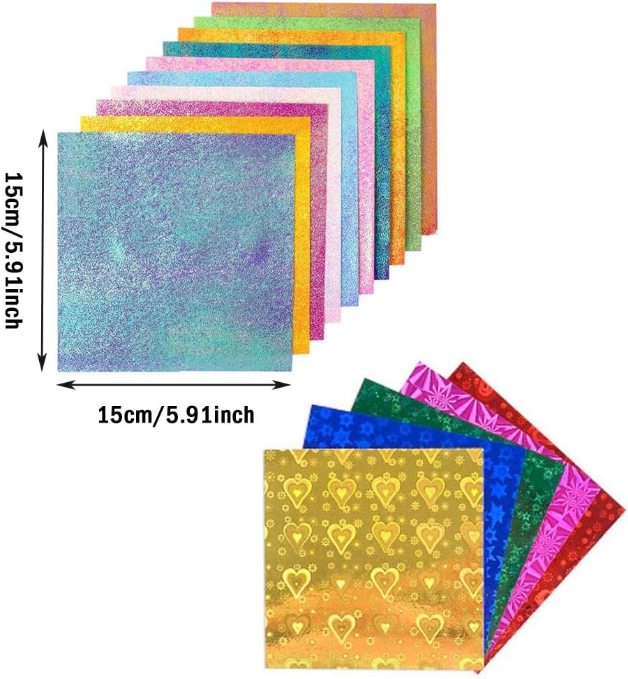 Lepidi 200 Sheets DIY Origami Paper, Creative Square Origami Paper, Handmade Origami, Square Folding Paper, Double Sided, DIY - Image 5