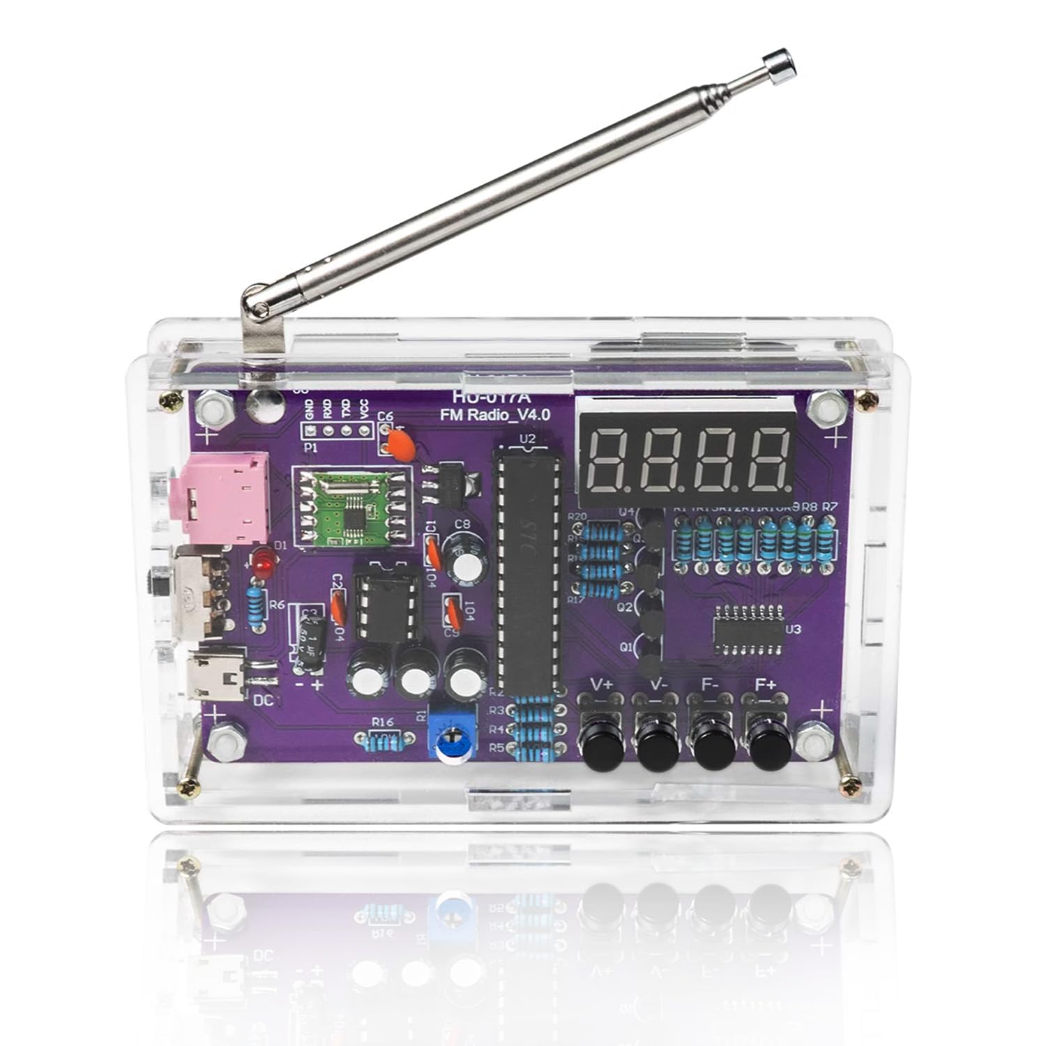 Photo 1 of FM Radio Kit Soldering Practice Kit DIY Electronic Kits Radio DIY Kit Digital DIY Soldering Project Kit ISolderStore