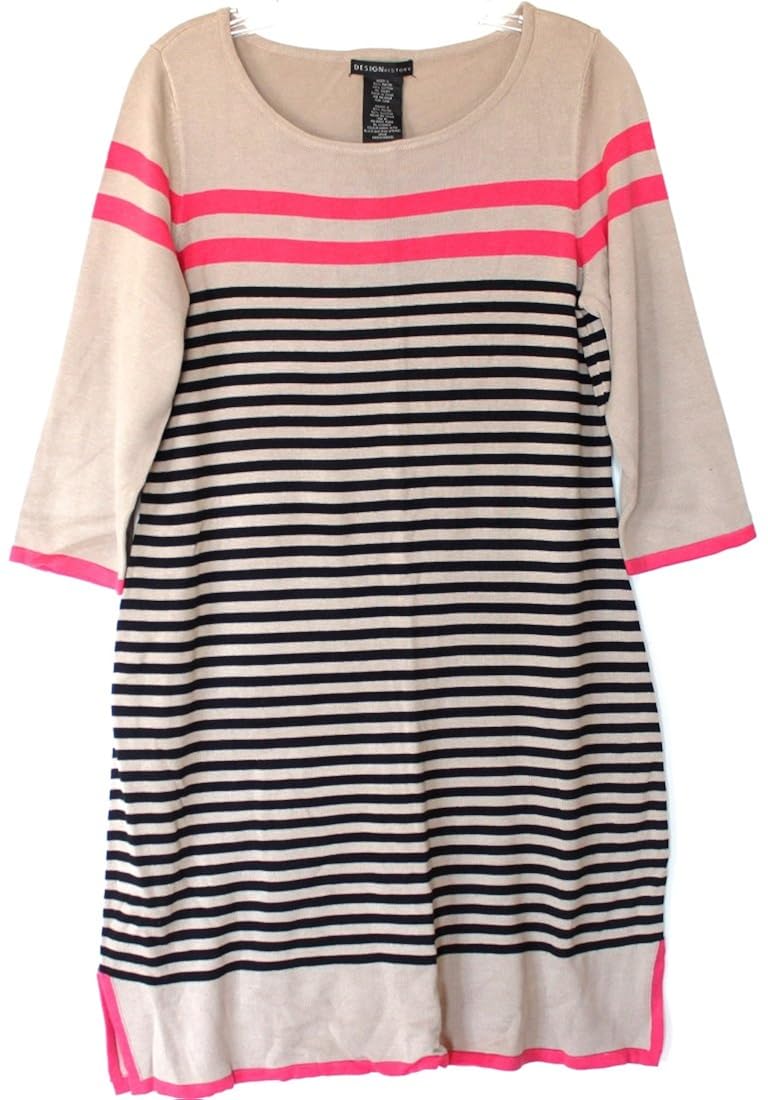 History Womens Striped Sweater Dress 