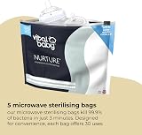Vital Baby NURTURE Microwave Sterilising Bags 5 Pack reusable 150 uses view 2