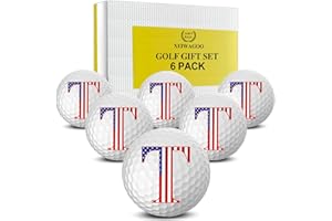 Xeiwagoo Personalized Golf Balls, Funny Unique Initial on Golf Balls, Custom Golf Balls for Golfers, Golf Balls Gifts for Birthday and Retirement(6 Golf Balls)