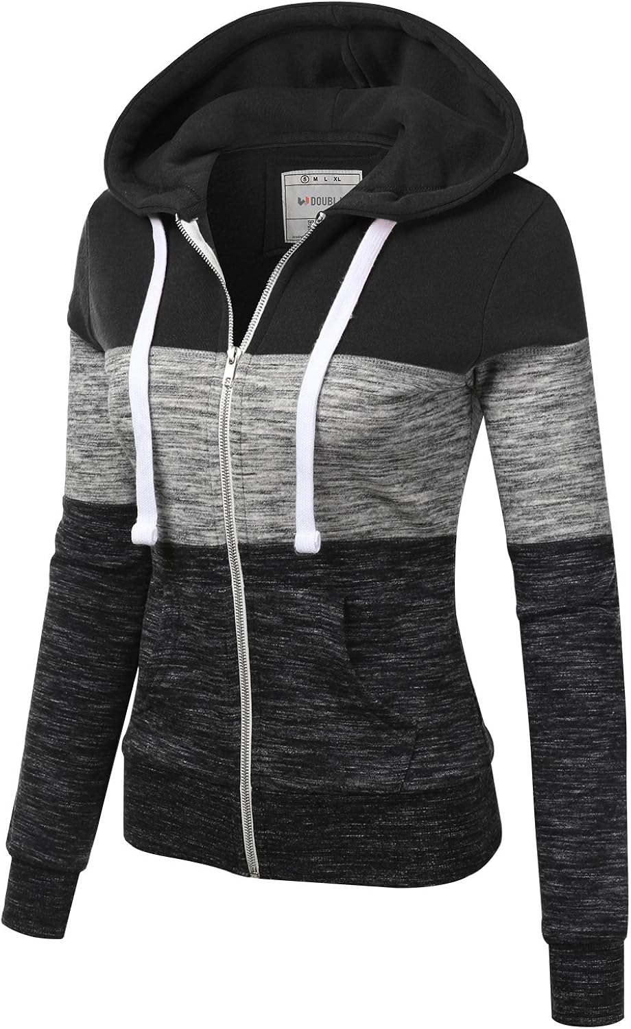 Doublju Lightweight Thin Zip-Up Hoodie Jacket for Women with Plus Size at  Women’s Clothing store