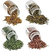 Warmtree Realistic Miniature Leaves Simulation Leaves Diorama Scenery | DIY Village Accessories Mini Model Railway Fairy Garden Architecture Landscape Layout , Pack of 4