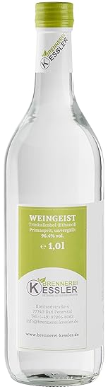 Weingeist Primasprit Ethanol 96,4% - 1000ml - Brennerei Kessler