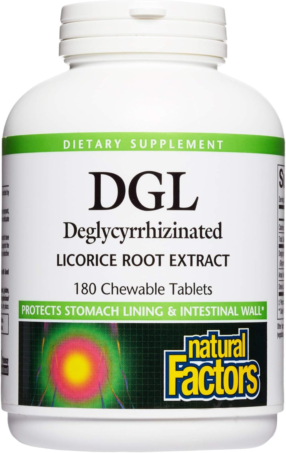 Natural Factors, Chewable DGL 400 mg, Licorice Root, Vegan, 180 tablets (180 servings): Health & Personal Care