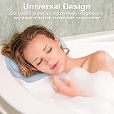MAIXINNEW Bathtub Pillow Waterproof Ergonomic Suction Headrest Cushion w/ Sleep view 7