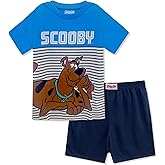 Boys Pajama Set 2 Piece - Mario, Sonic, Pokemon, Scooby Doo - Short Sleeve Top & Shorts Pajama Set - Kids & Toddler Pajamas