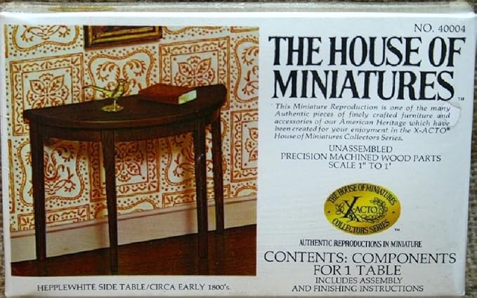 The House Of Miniatures Hepplewhite Side Table No. 40004