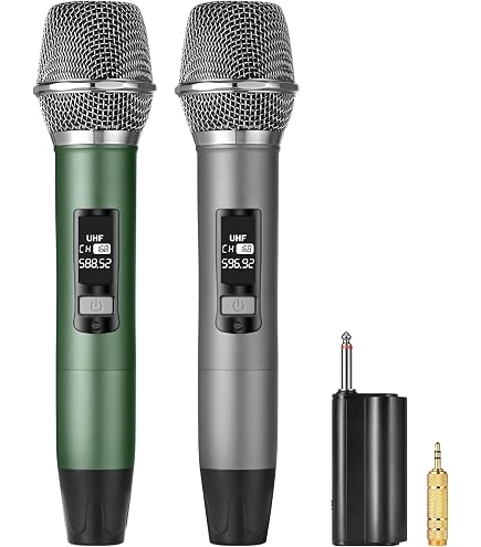 Amazon.com: XZL UHF Wireless Microphone, Rechargeable Metal