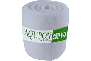 AQUPON Koi Pond Filter Media Pad - Cut to Fit Roll (Dye-Free/Blue Bonded) - 1.25 Inch Thickness (12 ft, Dye-Free)