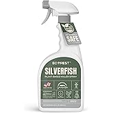 Silverfish Spray, Natural Silverfish Killer for Indoor and Outdoor | Plant-Based Home Pest Control Spray and Repellent | Made with Essential Oils, Safe for Use Around Children and Pets, 22 oz.