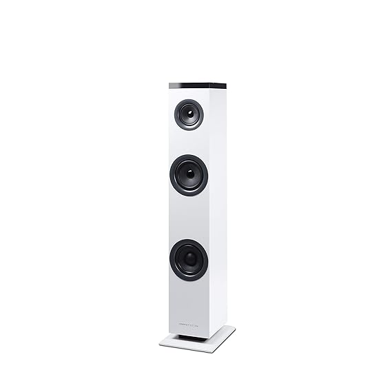 Energy Sistem Tower 1 (Lautsprecherturm mit Bluetooth 4.1, 30 W Leistung, RCA, 3,5 mm Audio-In) - Weiß