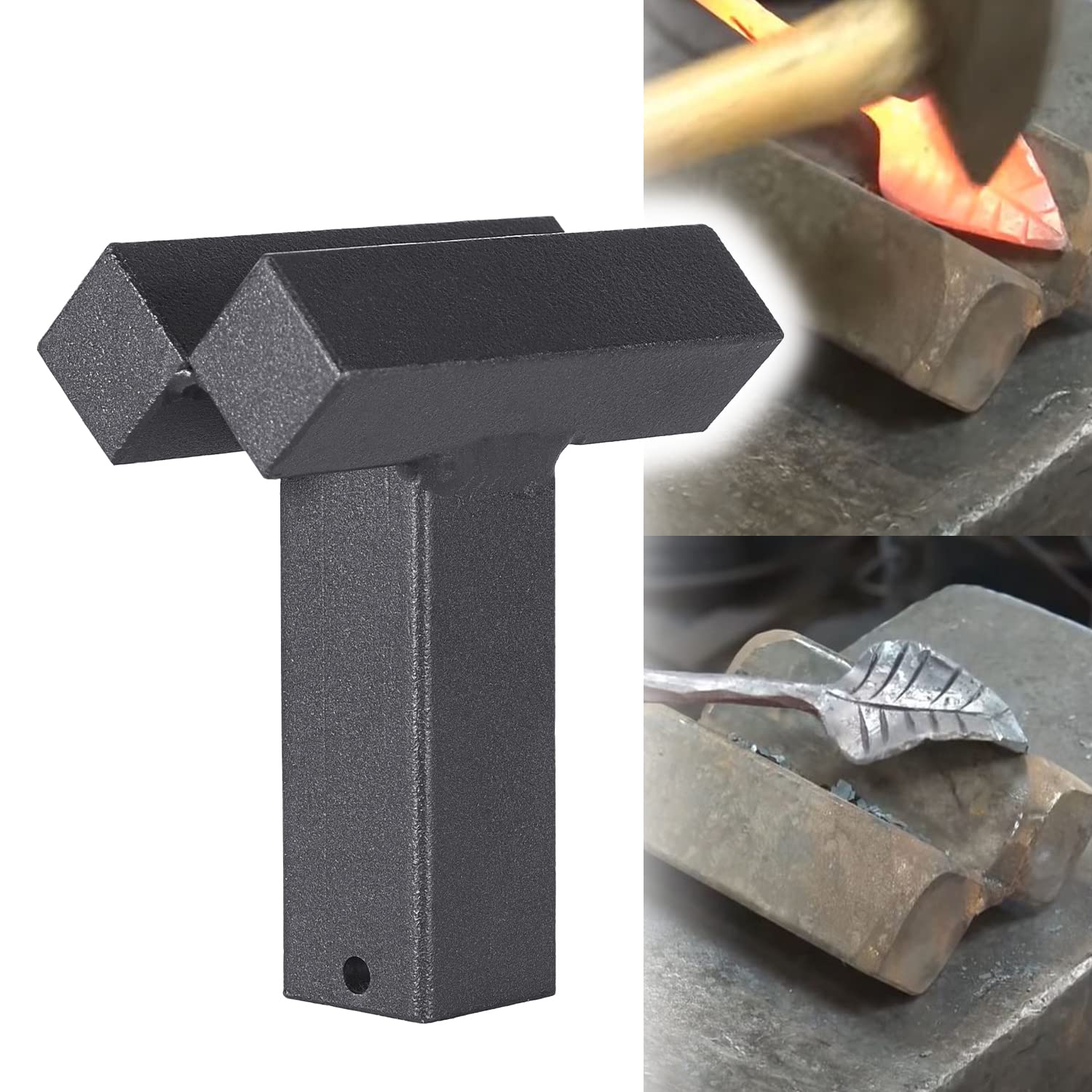 Photo 1 of 1 Inch Blacksmith Hardy Forming Stake Fuller Blacksmithing Metal forge tool Forging Knife, Leaf and Armor