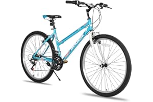 HH HILAND Hiland Adult 26 Inch Mountain Bike, Mens and Womens Bicycle with 21 Speed, High-Carbon Steel Frame Mountain Bicycle, Sport MTB for Men Women