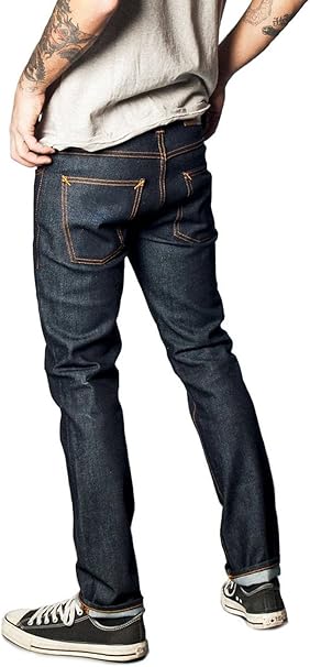 ヌーディジーンズ Nudie Jeans 1214 Grim Tim グリムティム Dry Open Navy ウエスト27ｘレングス30インチ ジーンズ 通販 Amazon