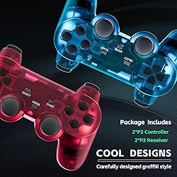Burcica Wireless Controller for PS-2 Play 2 Double