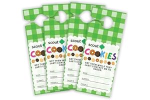 Lashicorn Scout Cookies Sold Here Door Hangers 50 pk 3.5 x 8.5” Contact Me to Order with Name and Troop Number for Door to Door Cookie Sales