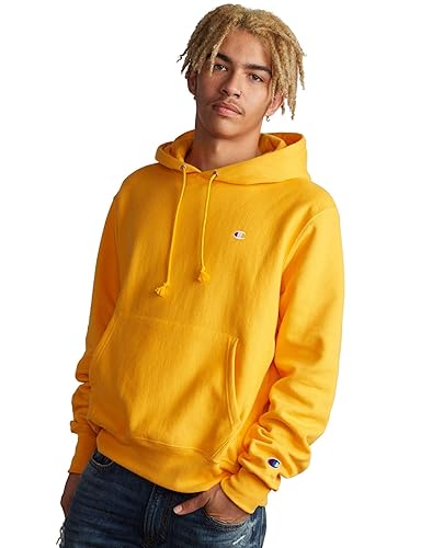 Yellow Hoodie Champion Team Gold Hoodie Fleece Hoodie Champion