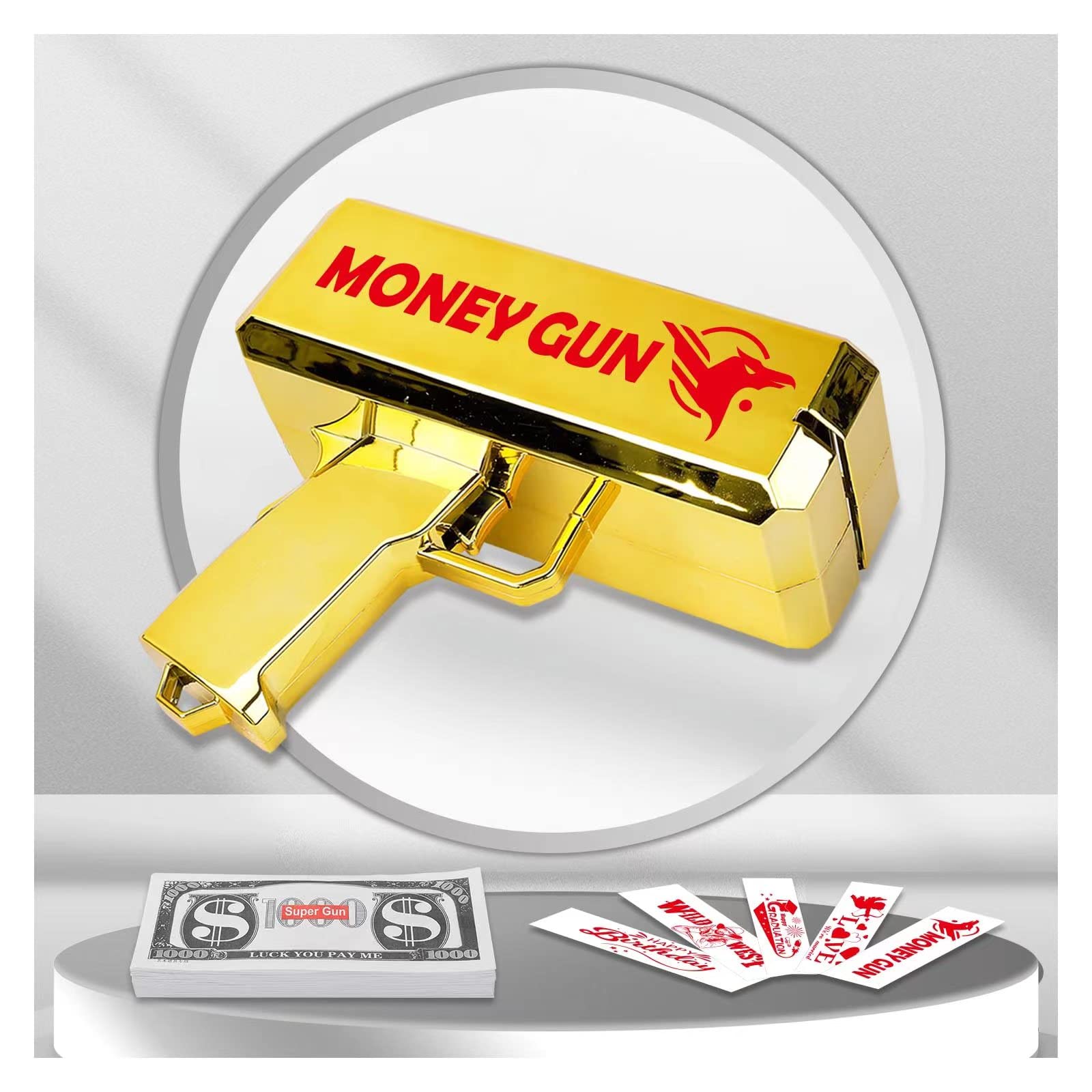 Photo 1 of Draywitt Money Gun Shooter - Cash Gun Shooter for Real Money,Money Gun with Five Patterns