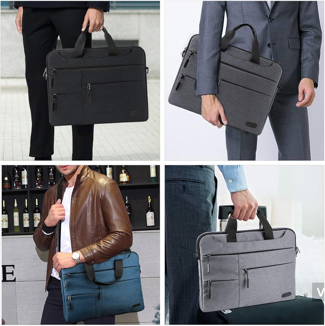 Laptop Bag 13-15.6 inch Computer Sleeve Laptop Case Briefcase Shoulder Bag Men: Clothing