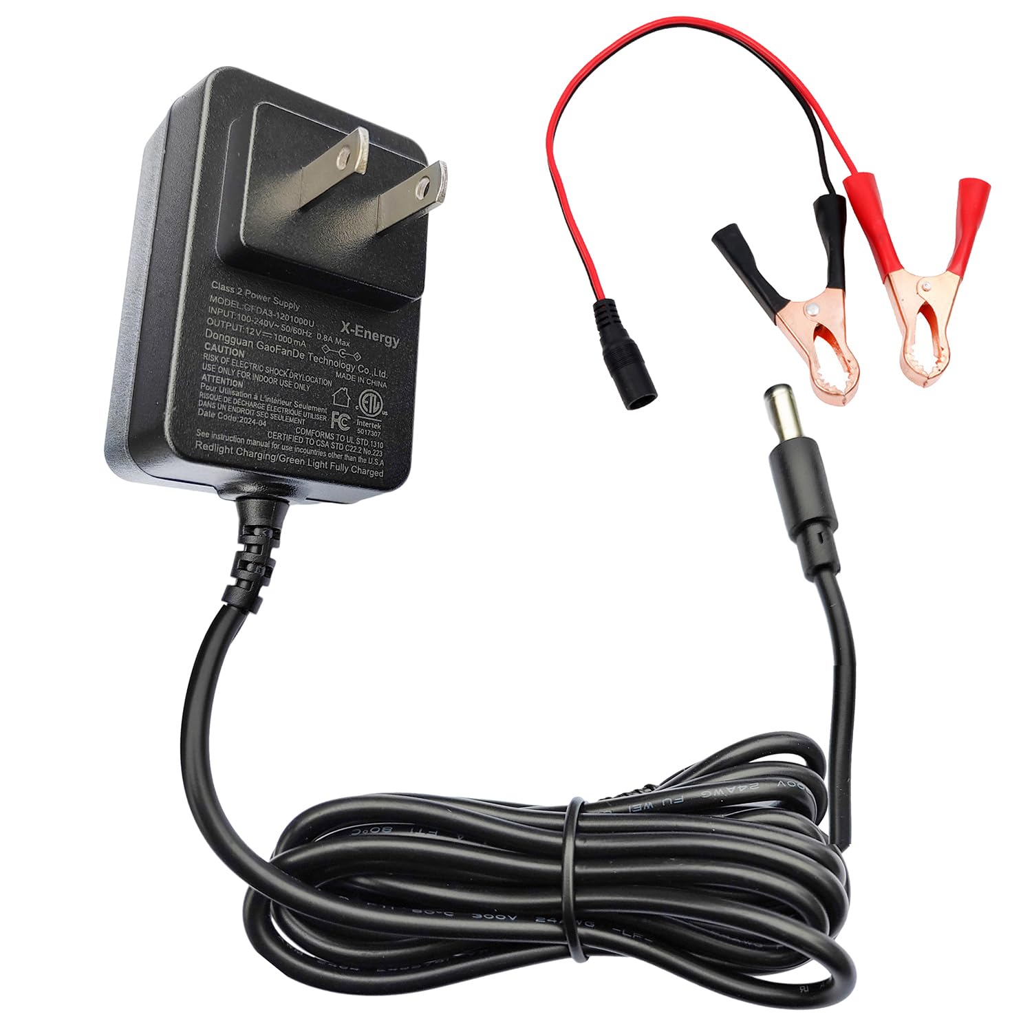 Photo 1 of 12V 1000mA Kids Ride on Charger 12 Volt Battery Charger for Kids Ride On Toys,Ride Toy Electric car Charger Universal Charger for Best Choice,Wrangler, Trax