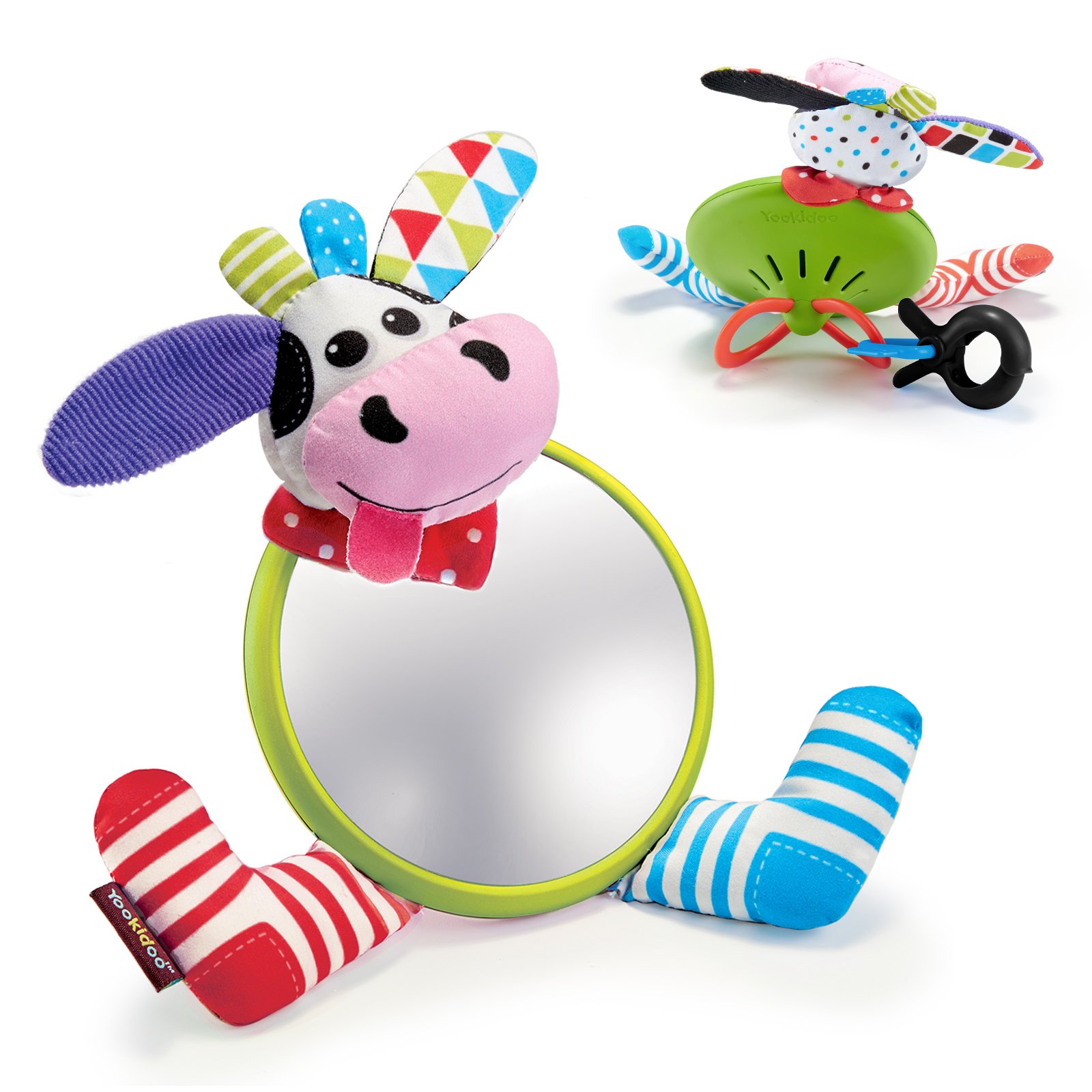 Yookidoo My First Friend Large and Sturdy Baby Play Activity Safe Mirror Infant Tummy Time Toys 0-6 Months