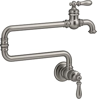 Delta Faucet Traditional Wall Mount Pot Filler Faucet Chrome