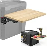 Heavy Duty Foldable Work Table Fit for ToughBuilt StackTech Toolbox, Side-Mounted Work Surface to Expand Your Toolbox Workspace