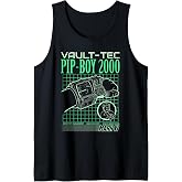 Fallout Video Game Pip-Boy 2000 Interface Retro Graphic Tank Top