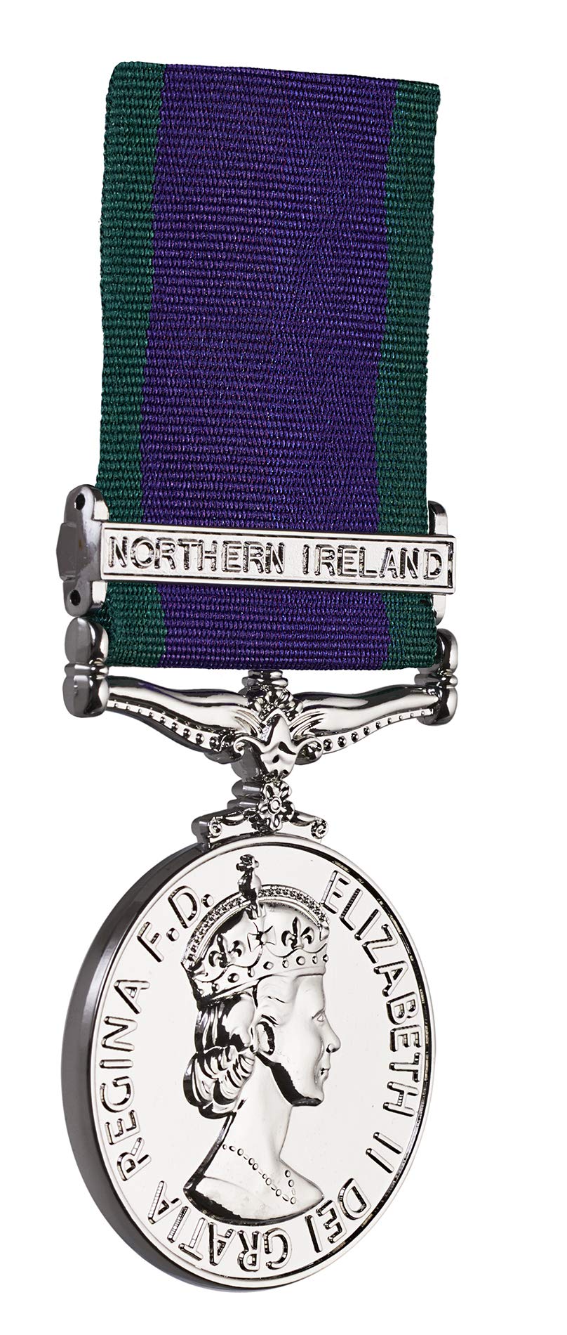 The Commemorative Coin Company Full Size Replica General Service Medal. Northern Ireland Clasp. Silver. GSM 1962 Reproduction/Copy