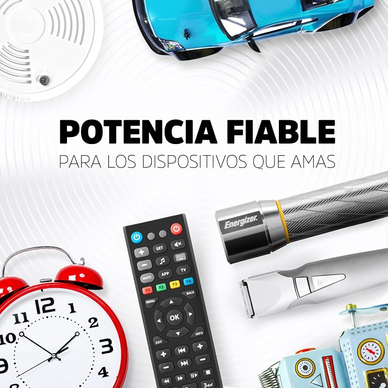 Max - Bateria Alcalina de 9V (Pack de 3) - Baterias de 9 Volts
