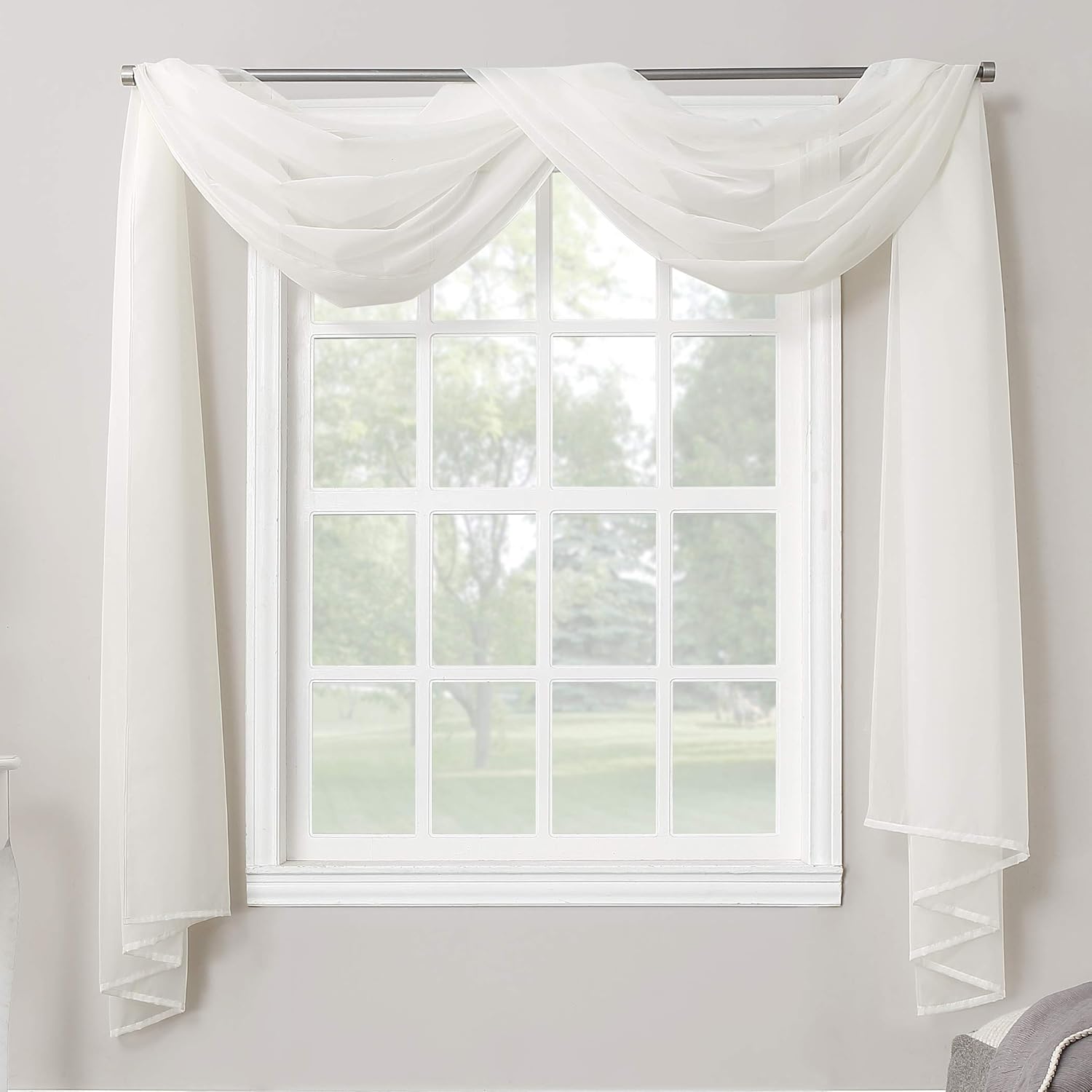 Best sheer curtains for living room with valance