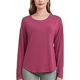 netdraw Women's Ultra Soft Bamboo Viscose Long Sleeve Dolman Shirts, Loose Fit Casual Batwing Lounge Sleep Pajama Tops