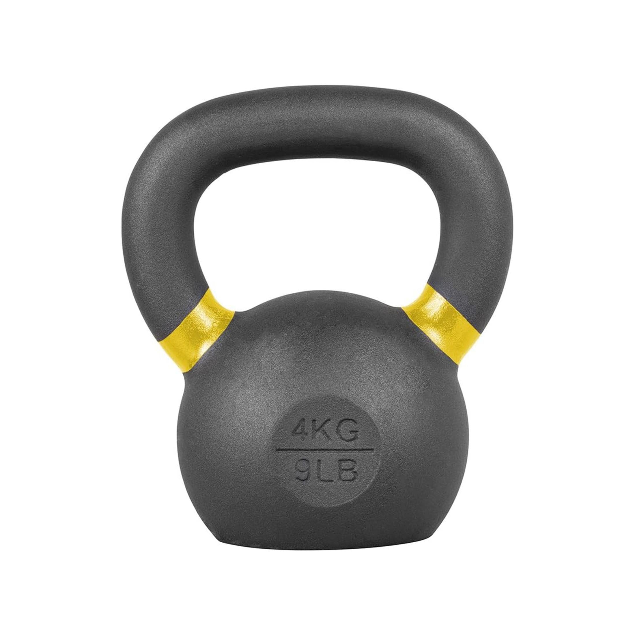 Lifeline Kettlebell Weight for Full Body Strength Training 4kg Light Yellow