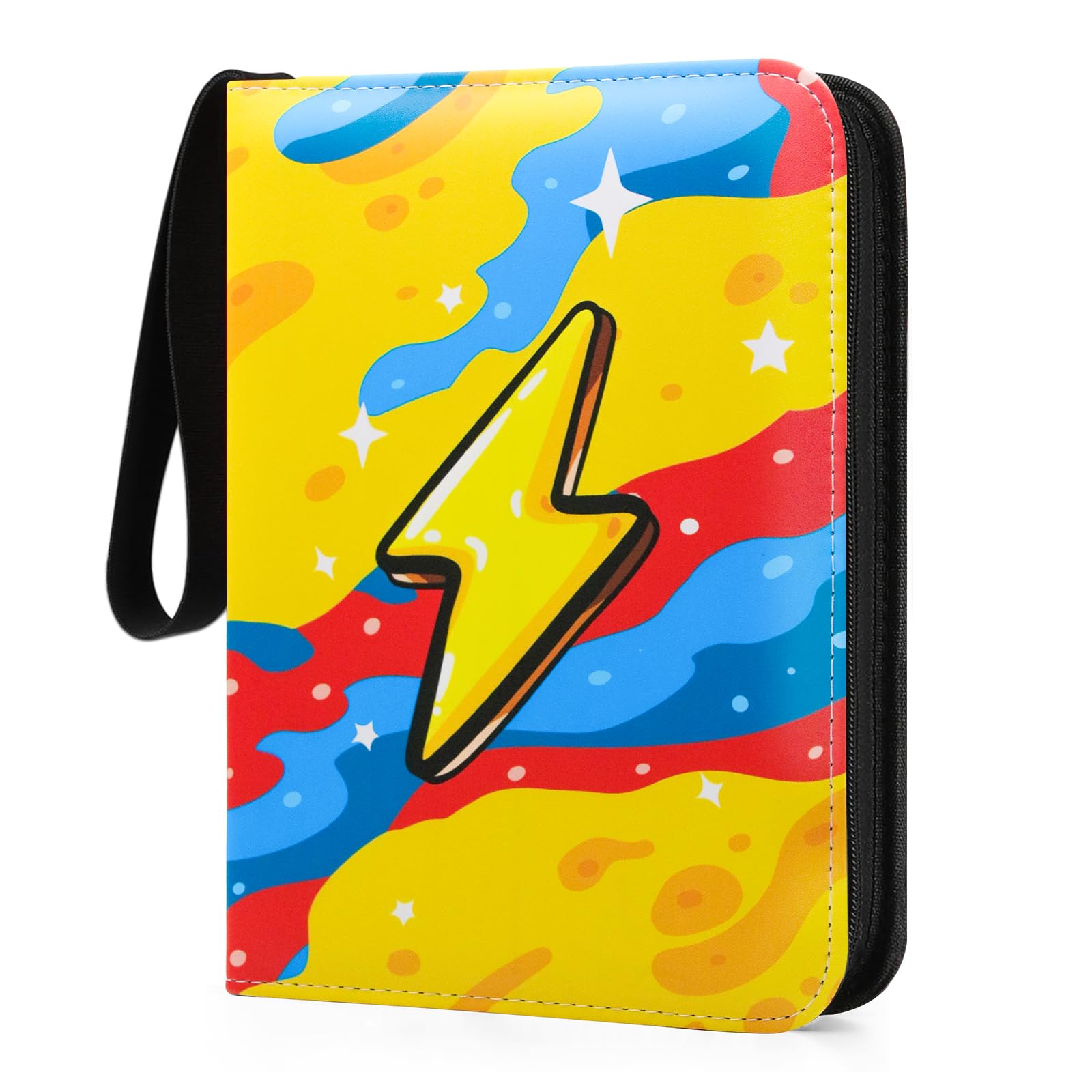 Card Binder 440 Pockets, 4-Pocket Trading Card Holder Collection Album with 55 Sleeves Yellow — image 1