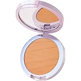 tarte face tape pressed powder – Medium-Coverage Waterproof Powder with Hyaluronic Acid, Snow Mushroom & Peptides to Smooth & Set Makeup, Lightweight, Vegan & Cruelty Free