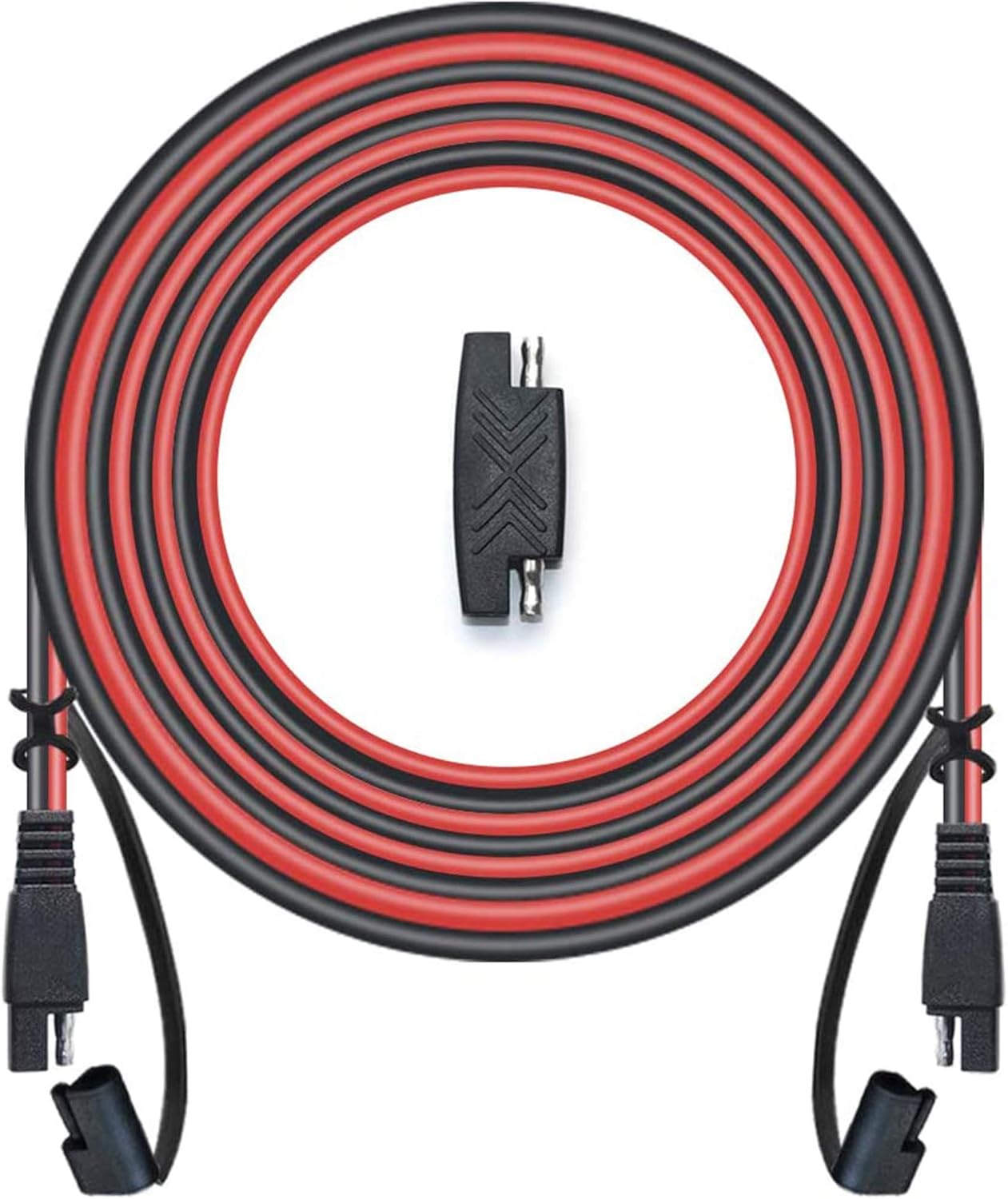 POWISER 25Feet SAE to SAE Extension Cable Quick Disconnect Connector 16AWG, for Automotive, Solar Panel Panel SAE Plug(25FT(16AWG)) : Garden & Outdoor