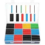 560PCS Heat Shrink Tubing 2:1, Eventronic Electrical Wire Cable Wrap Assortment Electric Insulation Heat Shrink Tube Kit with