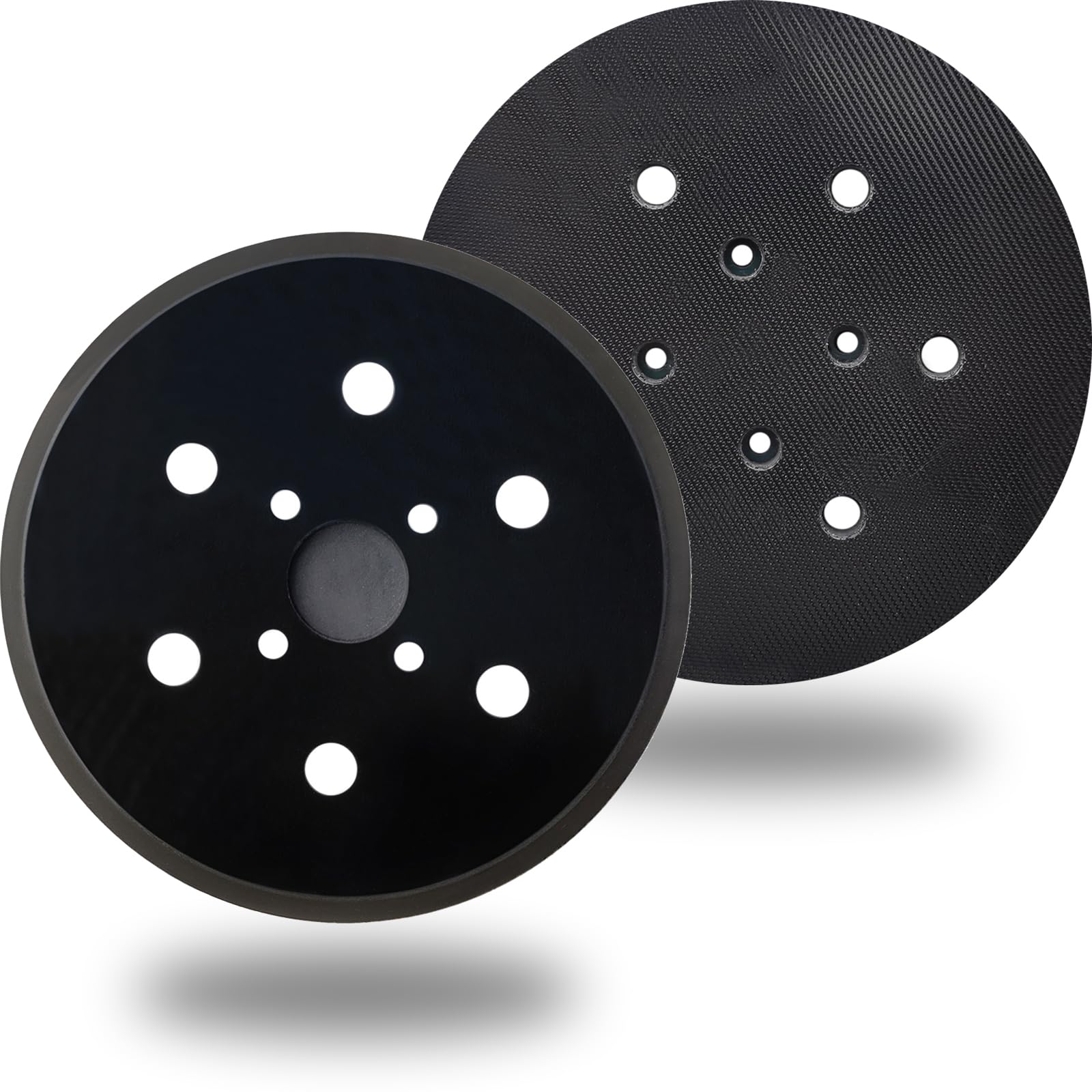 Photo 1 of 6 Inch Hook & Loop Sanding Pad with 6 Holes - Ideal Replacement for Ridgid R2611 Random Orbit Sander, Works Seamlessly with 6 Inch Sander Discs