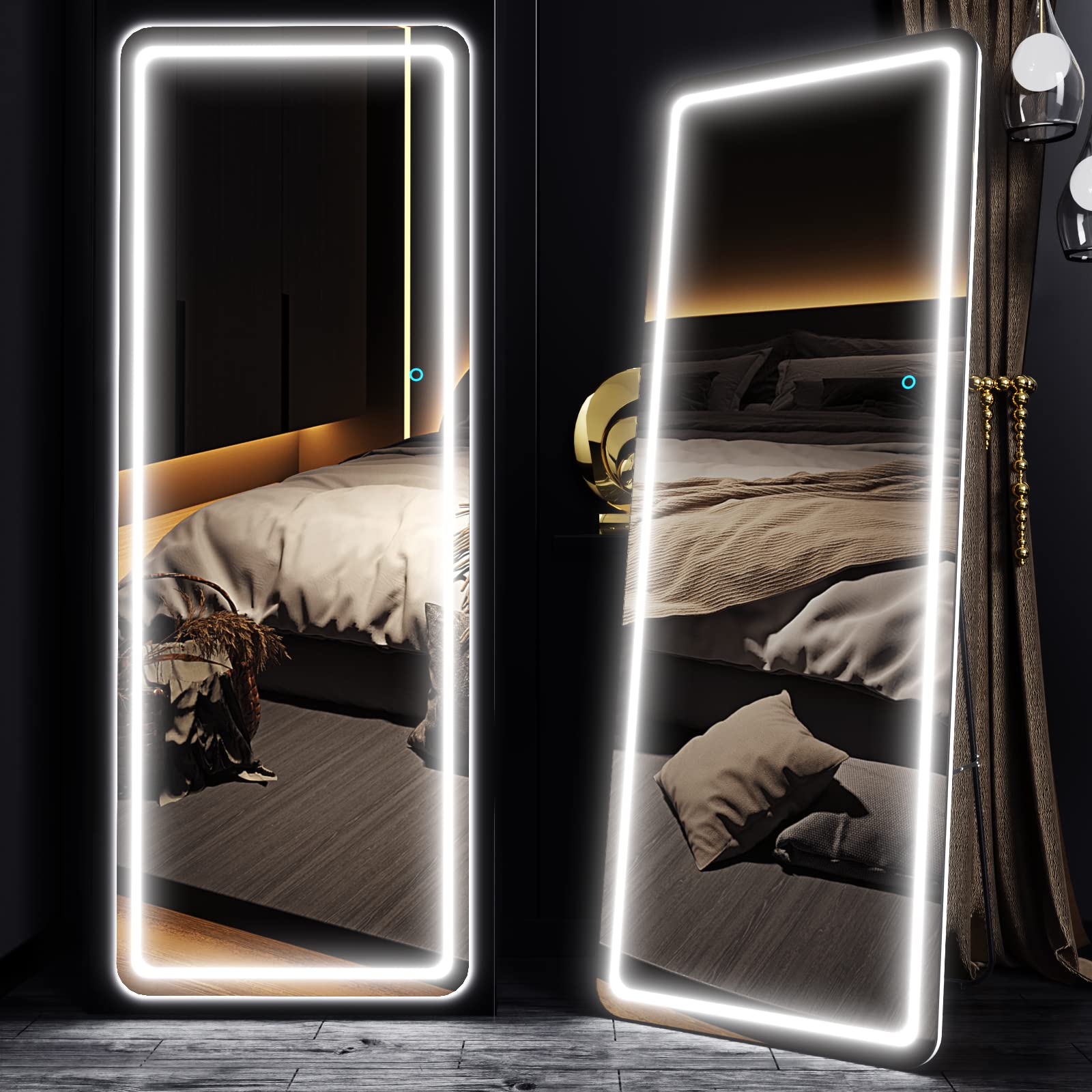 LVZORY Full Length Mirror with Lights,63