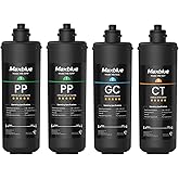 Maxblue TSA 3-Stage Water Filter Replacement, 𝟏 𝐘𝐞𝐚𝐫 𝐂𝐨𝐦𝐩𝐨 𝐏𝐚𝐜𝐤, Replacement for Waterdrop TSA & TSB 3-stage Under Sink Water Filtration System, 2PP+GC+CT, Easy to Install