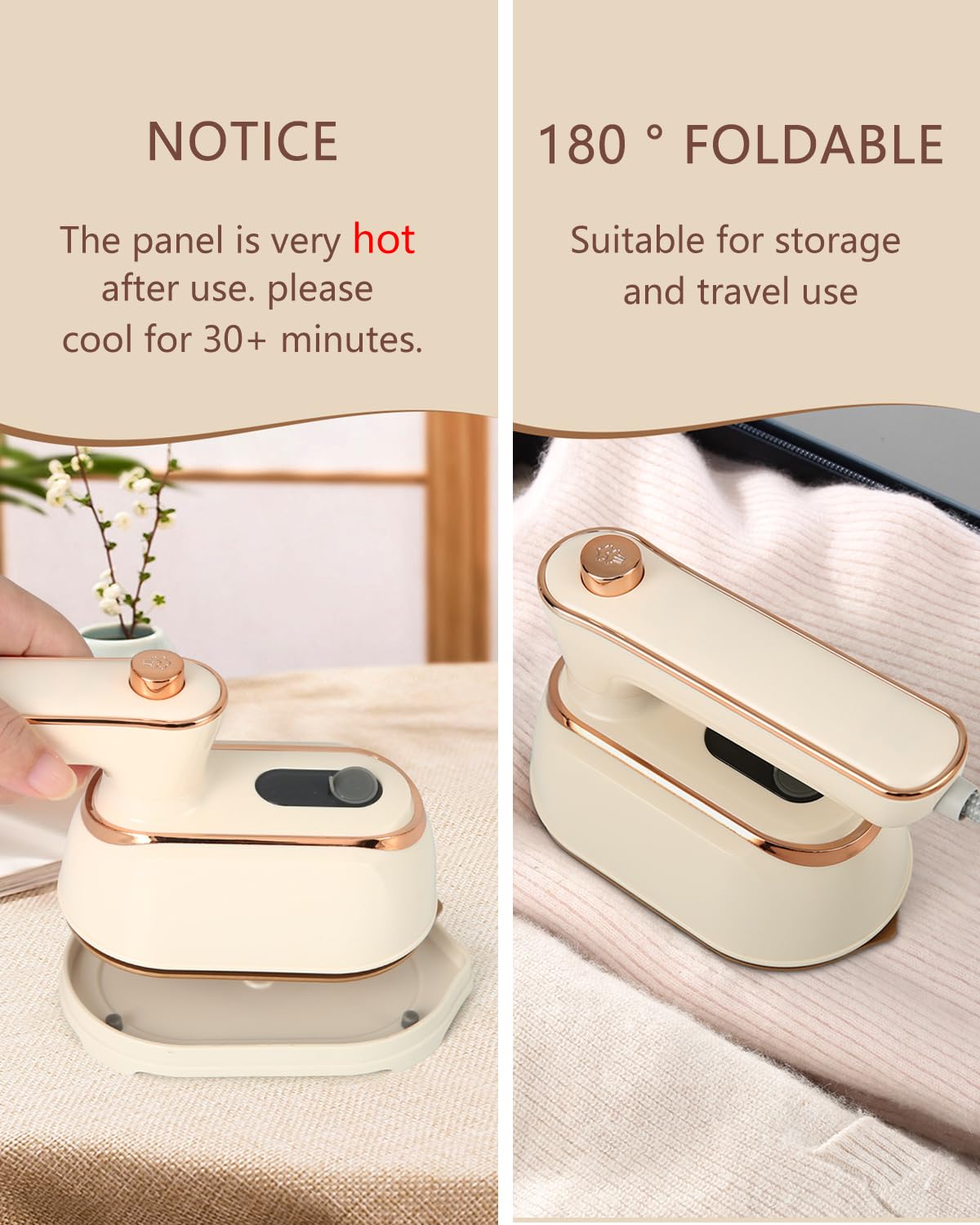 1000w mini steam iron