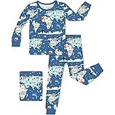 babee Reshinee Bamboo Viscose Toddler Pajamas Boys Girls Baby 12M-8Y Pjs Sets Kids Snug fit 2pcs Long-Sleeve Sleepwear